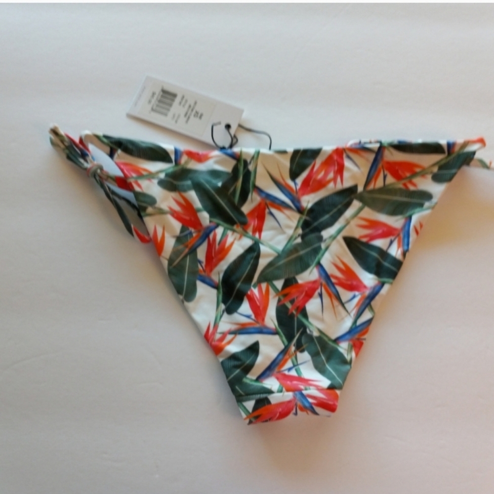 Onia Kate Birds Of Paradise String Tie Bikini Bottoms - Picture 4 of 9